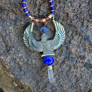 Goddess Isis Auset Necklace- Egyptian